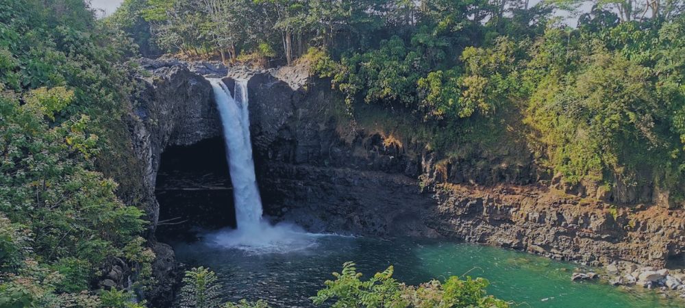 rainbow falls, big island, big islad hawaii, hawaiian islands